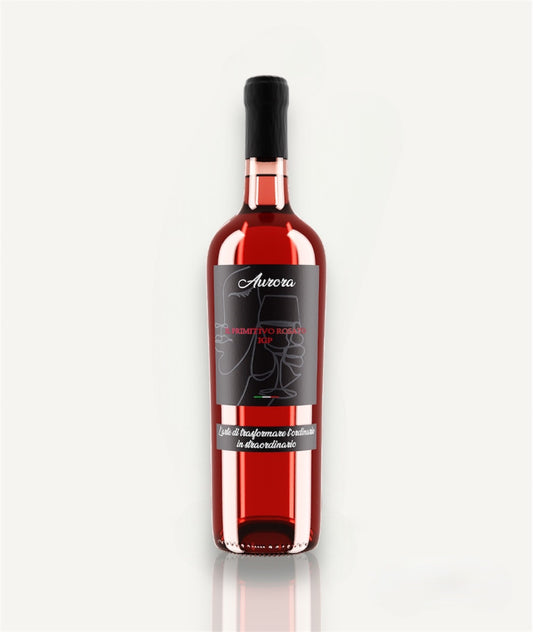Original Uva Felice Aurora Primitivo Rosato Flasche